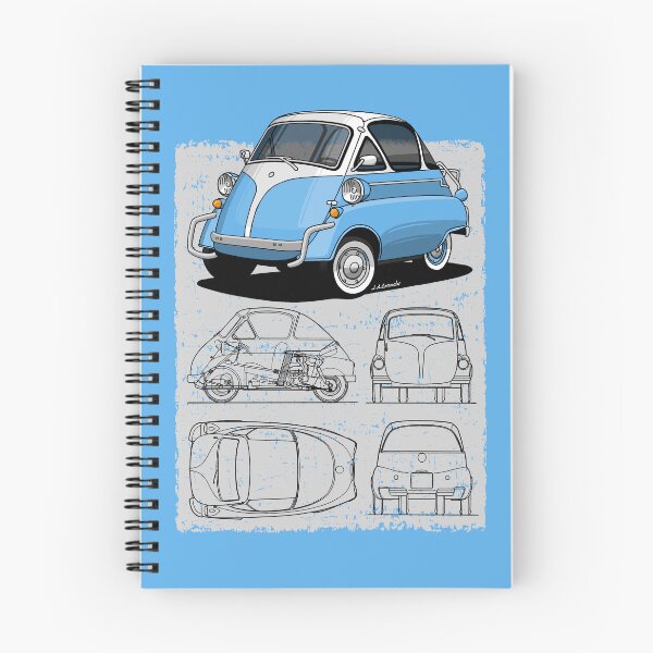 Item preview, The cutest car in history and its technical drawing designed and sold by designjaag.