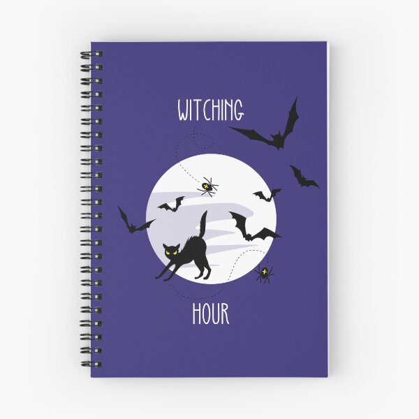 Item preview, witching hour - black cat, spiders, bats and moon designed and sold by kobyakov.