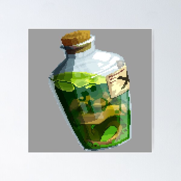 Item preview, Pixel Art Poison Potion designed and sold by The-Frog-Person.
