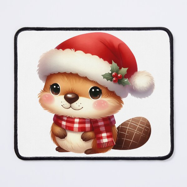 Item preview, A0548 Beaver’s Christmas Cheer – Festive Beaver-Themed Collectible, Perfect for Holiday Decor, Unique Gift, and Premium Quality Design designed and sold by angieart68.