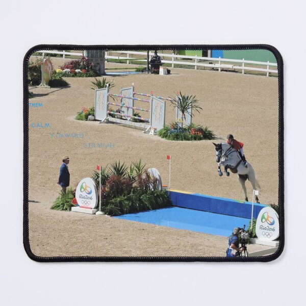 Item preview, Show jumping image calm straight forward text designed and sold by The Artful Horse.