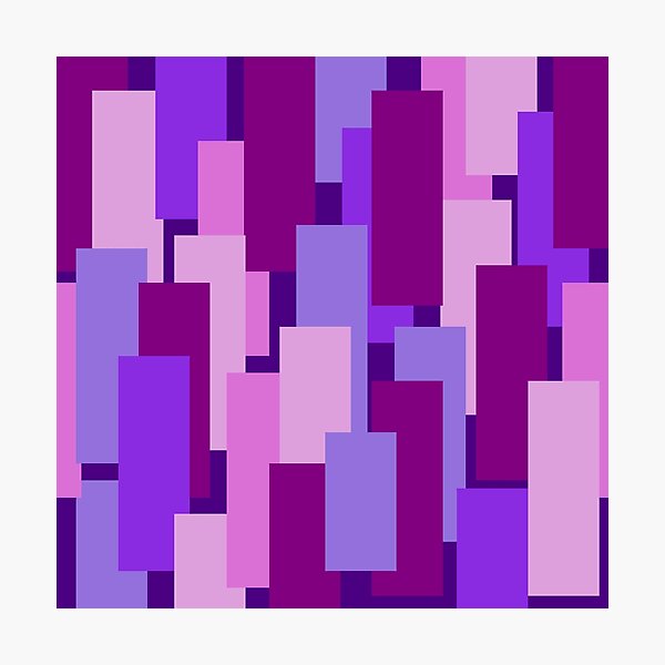 Item preview, Purple Geometric Harmony Abstract Purple Pattern Geometric Purple Mosaic Purple Block Pattern designed and sold by TolgaSal.