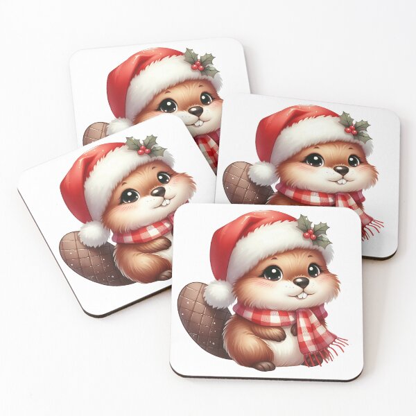 Item preview, A0548 Beaver’s Christmas Cheer – Festive Beaver-Themed Collectible, Perfect for Holiday Decor, Unique Gift, and Premium Quality Design designed and sold by angieart68.