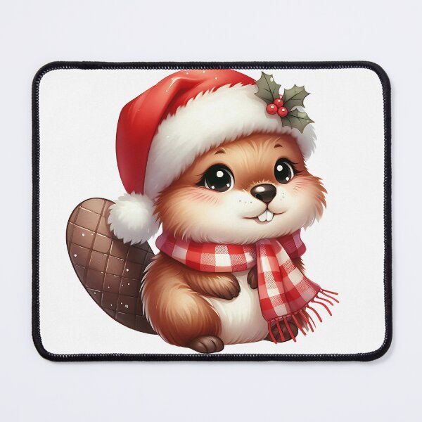 Item preview, A0548 Beaver’s Christmas Cheer – Festive Beaver-Themed Collectible, Perfect for Holiday Decor, Unique Gift, and Premium Quality Design designed and sold by angieart68.