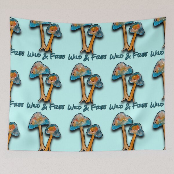 Item preview, Wild and free mushroom fungi design  designed and sold by Alicia Perrelli.