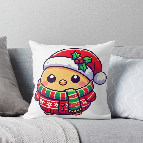Item preview, Festive Chick in Christmas Scarf and Hat designed and sold by Chokhdi289shop.