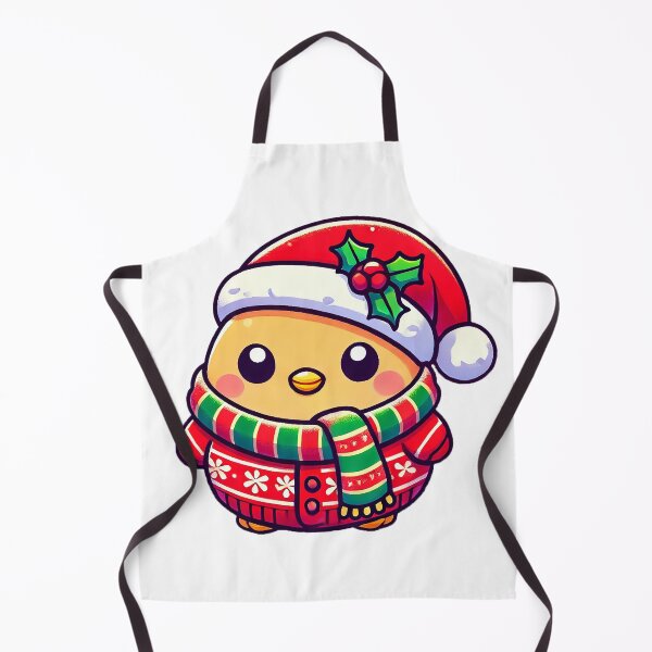 Item preview, Festive Chick in Christmas Scarf and Hat designed and sold by Chokhdi289shop.