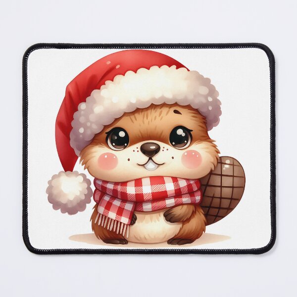 Item preview, A0548 Beaver’s Christmas Cheer – Festive Beaver-Themed Collectible, Perfect for Holiday Decor, Unique Gift, and Premium Quality Design designed and sold by angieart68.