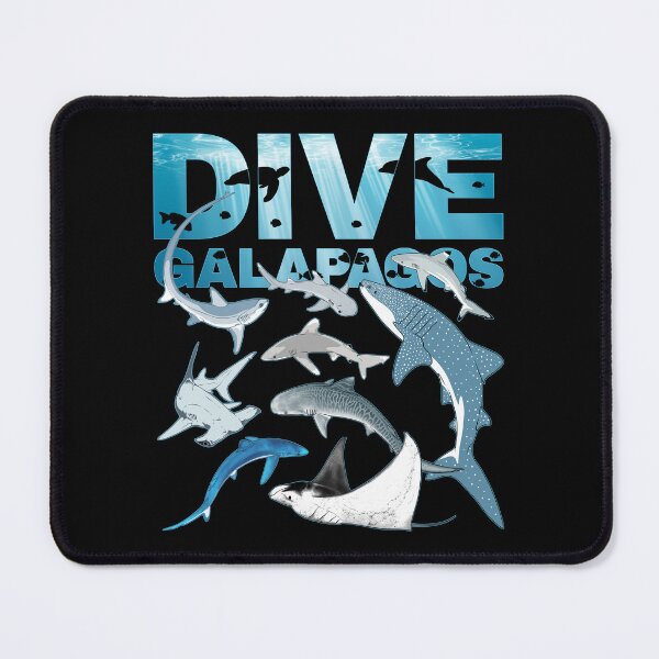 Item preview, Dive Galapagos whale shark tiger shark hammerhead manta ray designed and sold by NicGrayGraphic.