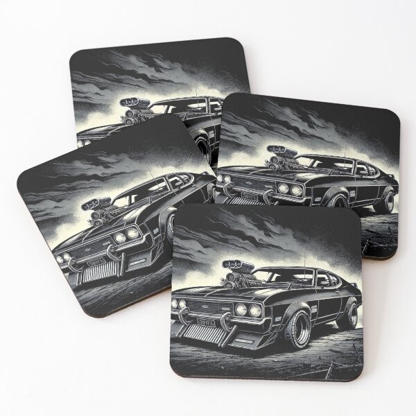 Item preview, 1973 Ford falcon super charged, mad max lookalike vector art designed and sold by neildoch.