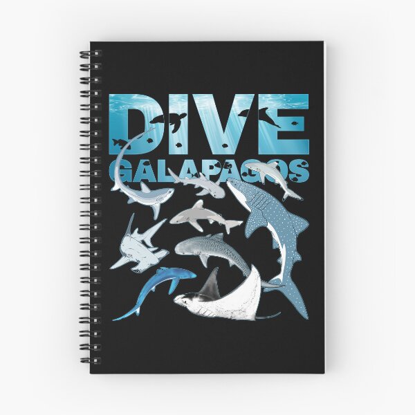 Item preview, Dive Galapagos whale shark tiger shark hammerhead manta ray designed and sold by NicGrayGraphic.