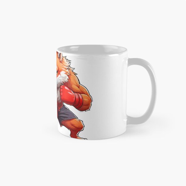 Item preview, Muscular Fighting Fox Character in Boxing Stance Wearing Shorts and Boxing Gloves designed and sold by PiNGGoGoRi.