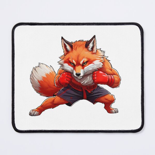 Item preview, Muscular Fighting Fox Character in Boxing Stance Wearing Shorts and Boxing Gloves designed and sold by PiNGGoGoRi.