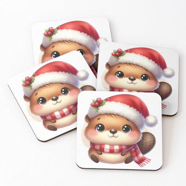 Item preview, A0548 Beaver’s Christmas Cheer – Festive Beaver-Themed Collectible, Perfect for Holiday Decor, Unique Gift, and Premium Quality Design designed and sold by angieart68.