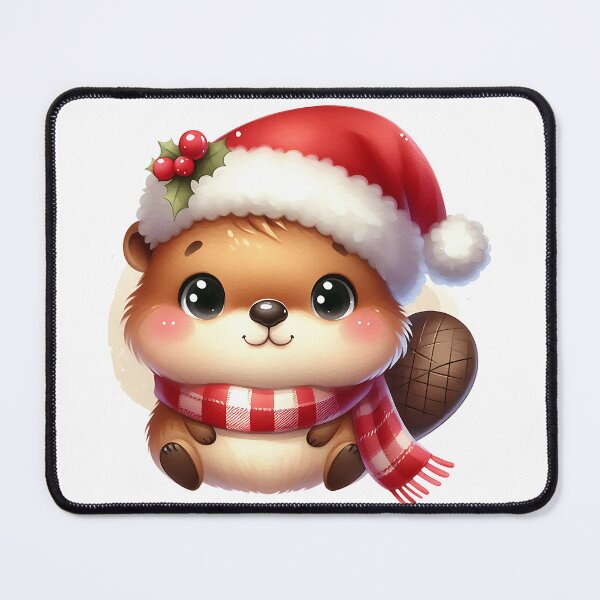Item preview, A0548 Beaver’s Christmas Cheer – Festive Beaver-Themed Collectible, Perfect for Holiday Decor, Unique Gift, and Premium Quality Design designed and sold by angieart68.