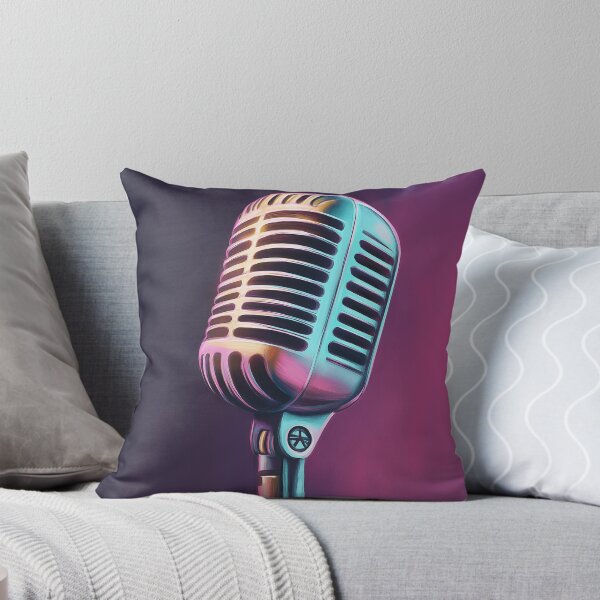 Item preview, Synthwave Microphone designed and sold by BurblePodcast.