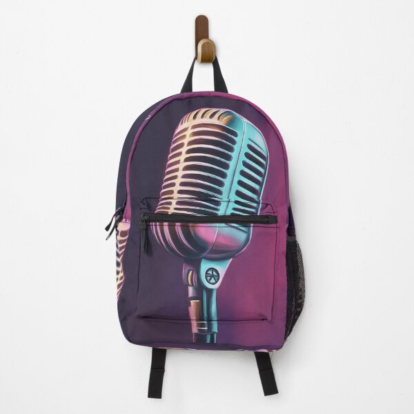 Item preview, Synthwave Microphone designed and sold by BurblePodcast.