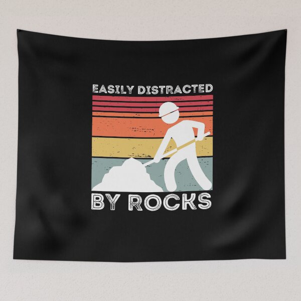Item preview, Easily distracted by rocks designed and sold by belladesign7.