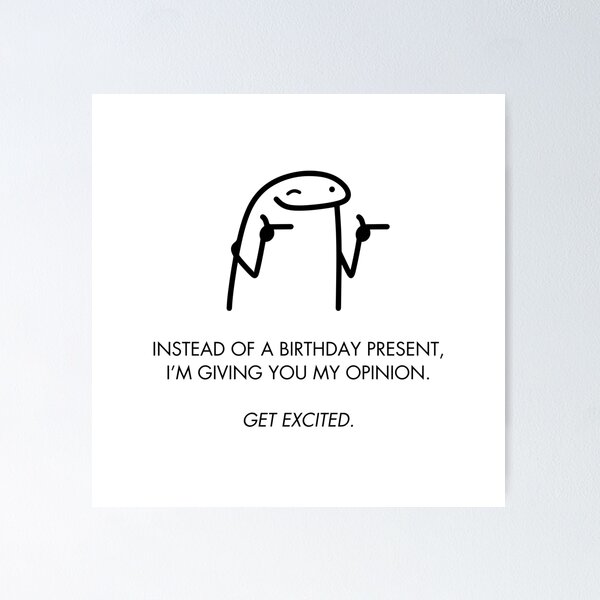 Item preview, Funny Birthday Meme - Comedy Edition designed and sold by ZaibsDesigns.
