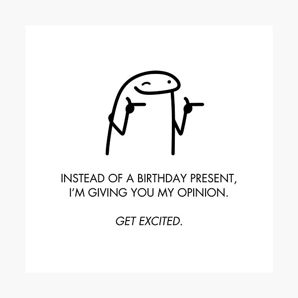 Item preview, Funny Birthday Meme - Comedy Edition designed and sold by ZaibsDesigns.