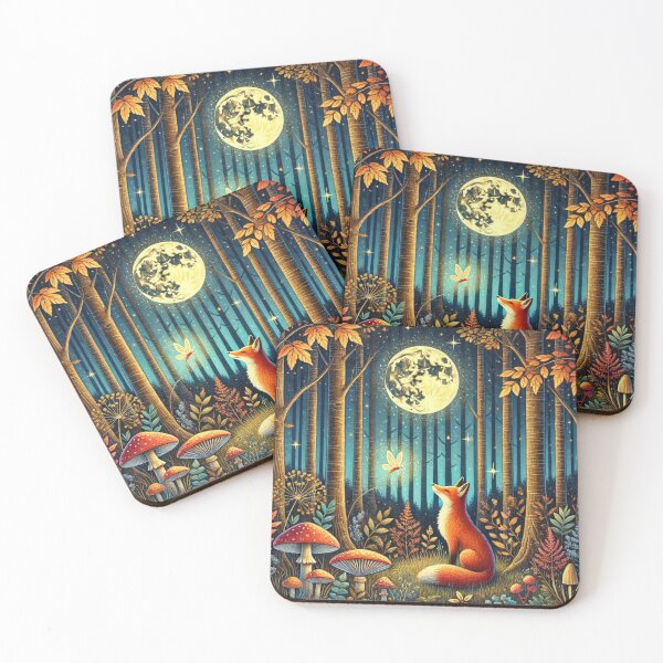 Item preview, Mystical Fox in an Enchanted Forest designed and sold by Alta-store.