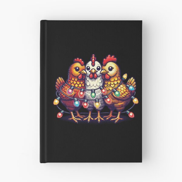 Item preview, Christmas Funny Chickens With Fairy Lights designed and sold by LuminOrb.