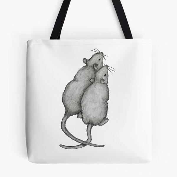 Item preview, Two Little Mice Looking Up, Original Pencil Drawing, Mouse designed and sold by JoyfulWhimsy.