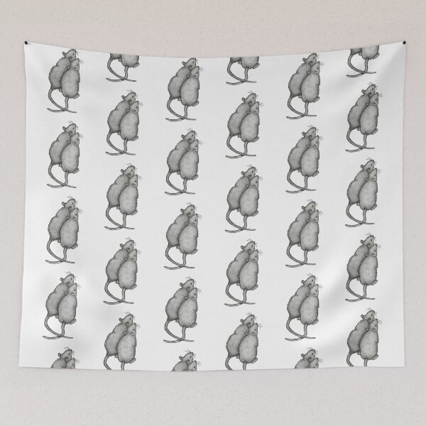 Item preview, Two Little Mice Looking Up, Original Pencil Drawing, Mouse designed and sold by JoyfulWhimsy.