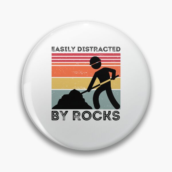 Item preview, Easily distracted by rocks designed and sold by belladesign7.