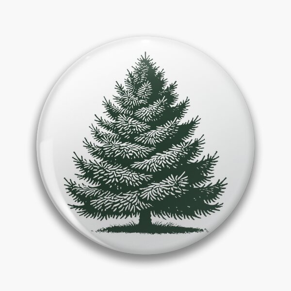 Item preview, christmas Evergreen Pine Illustration designed and sold by LuminOrb.