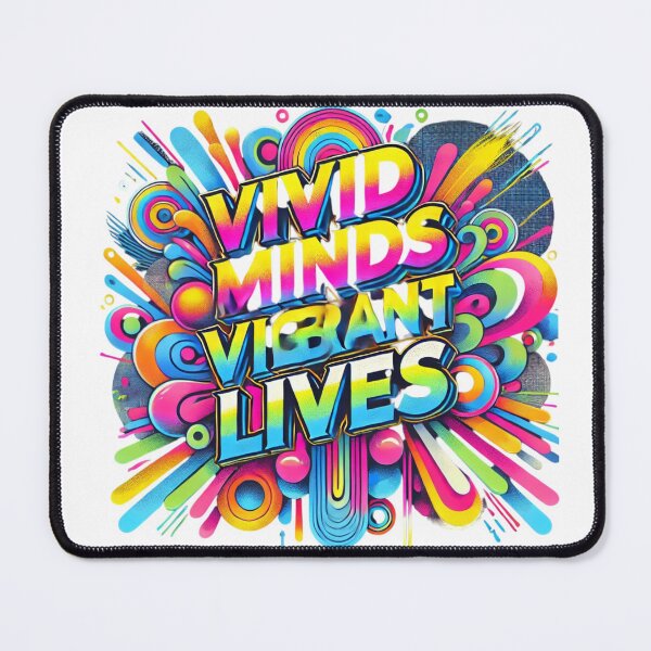 Item preview, Vivid Minds, Vibrant Lives - Abstract T-Shirt Design designed and sold by artistmagicshop.