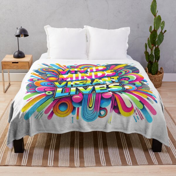 Item preview, Vivid Minds, Vibrant Lives - Abstract T-Shirt Design designed and sold by artistmagicshop.