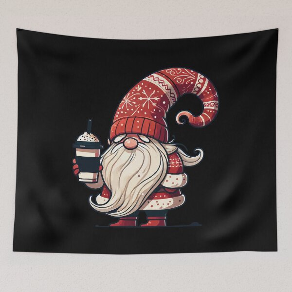 Item preview, coffee gnome for joy of coffee on christmas designed and sold by LuminOrb.