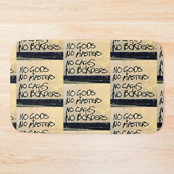 Item preview, No Gods No Masters no cages no borders- Print designed and sold by Earth Nature Creations.