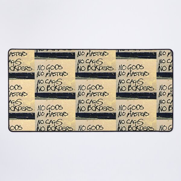 Item preview, No Gods No Masters no cages no borders- Print designed and sold by Earth Nature Creations.