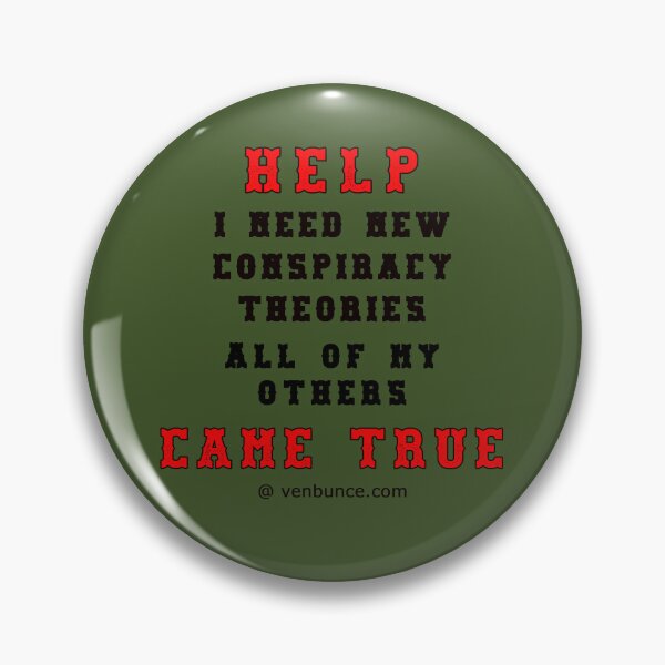 Item preview, HELP I Need New Conspiracy Theories designed and sold by alien almanac.