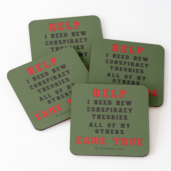 Item preview, HELP I Need New Conspiracy Theories designed and sold by AlienAlmanac.