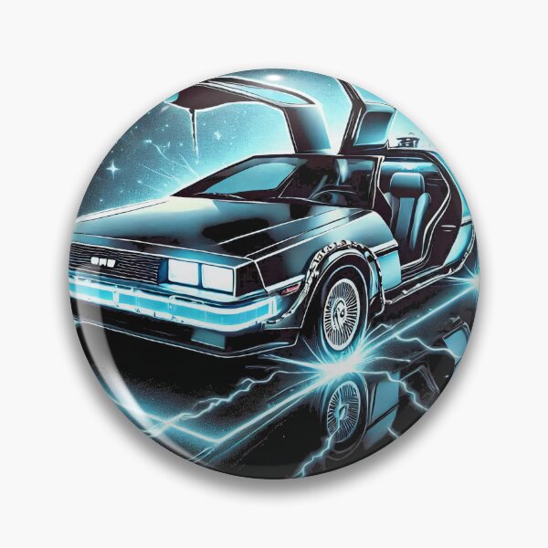 Item preview, Delorean Time Machine Vector Art designed and sold by neildoch.