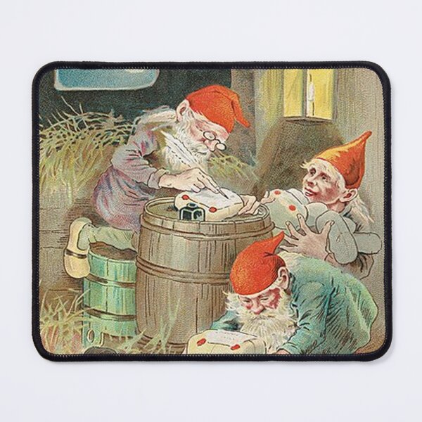 Aperçu de l'œuvre Carte de Noël avec Jultomte créée et vendue par tomorrowsart.
