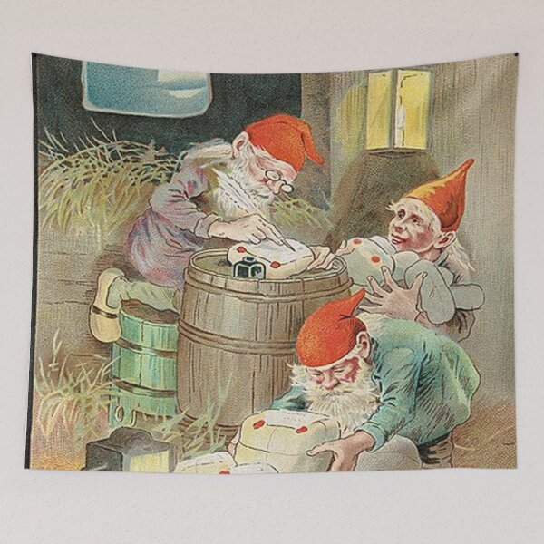 Item preview, Christmas Card with Jultomte designed and sold by tomorrowsart.