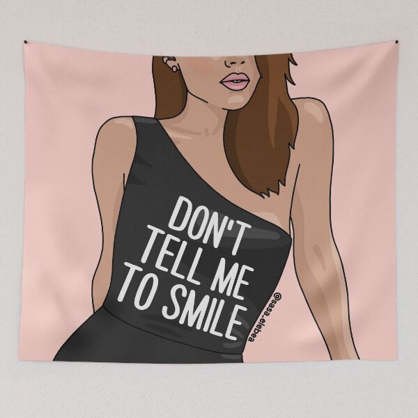 Item preview, Don't tell me to smile by Sasa Elebea designed and sold by Sabrina Brugmann.