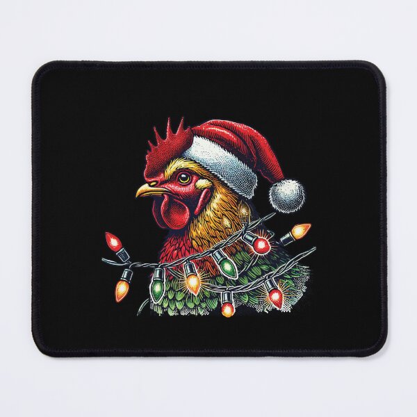 Item preview, Christmas Rooster With Fairy Lights designed and sold by LuminOrb.