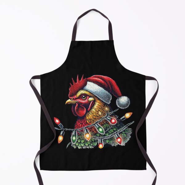 Item preview, Christmas Rooster With Fairy Lights designed and sold by LuminOrb.