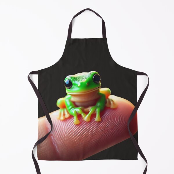 Item preview, Tiny Tree Frog Perched on a Finger designed and sold by Catsmoment.