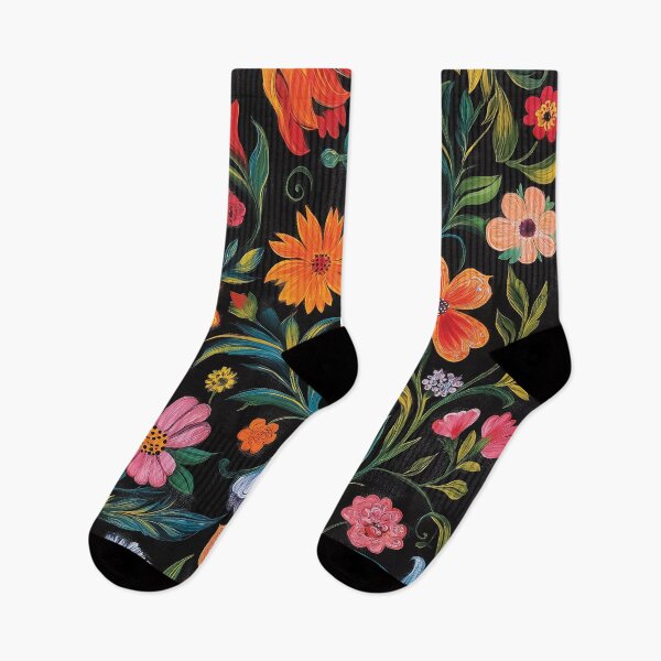 Item preview, An array of vibrant flowers set against a striking black background, emphasizing their lively colors and intricate forms.  designed and sold by HEMRO.