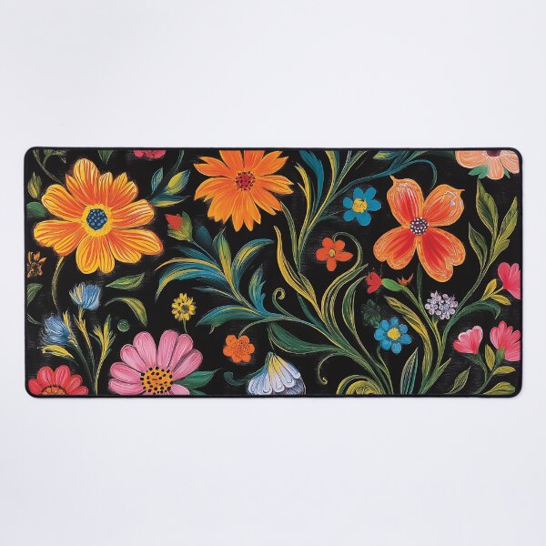 Item preview, An array of vibrant flowers set against a striking black background, emphasizing their lively colors and intricate forms.  designed and sold by HEMRO.