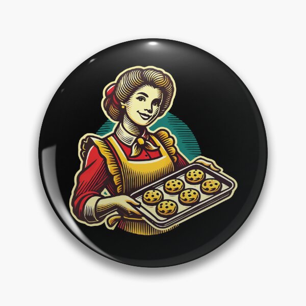 Item preview, Nostalgic Baker With Cookies Motif designed and sold by LuminOrb.