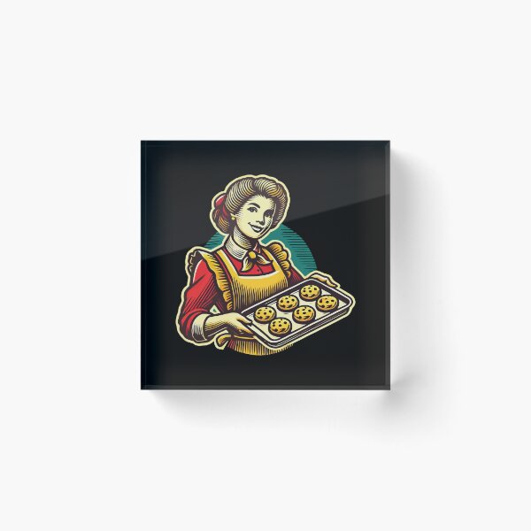 Item preview, Nostalgic Baker With Cookies Motif designed and sold by LuminOrb.