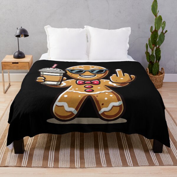 Item preview, Christmas Gingerbread Man With Attitude designed and sold by LuminOrb.