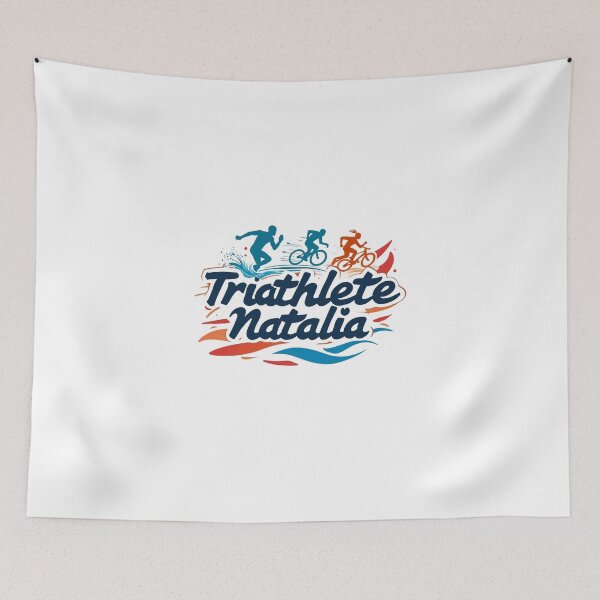 Item preview, Dynamic Triathlete Natalia - Swim, Bike, Run designed and sold by Triathlongram.